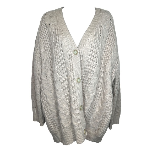 Jenni Kayne 'Cable Cocoon' Cardigan in Blush - Picture 2 of 3